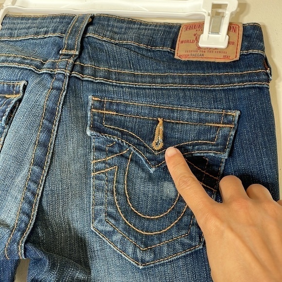 NWT. True Religion Rancher Raegan Reclaimed Flare Leg Jeans Women’s-27. - Picture 14 of 16